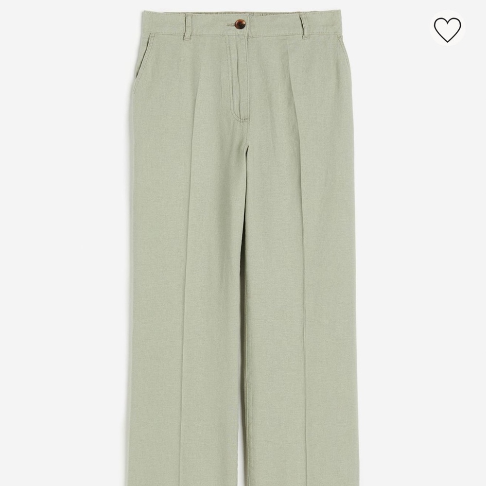 Linen blend pants